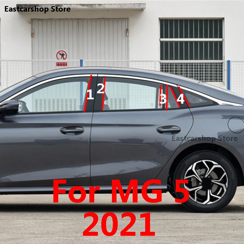 For MG 5 MG5 2021 2022 Car Door Window Middle Column Trim Decoration Protection Strip PC Stickers Protective Accessories 
For MG 5 MG5 2021 2022 Car Door Window Middle Column Trim Decoration Protection Strip PC Stickers Protective Accessories