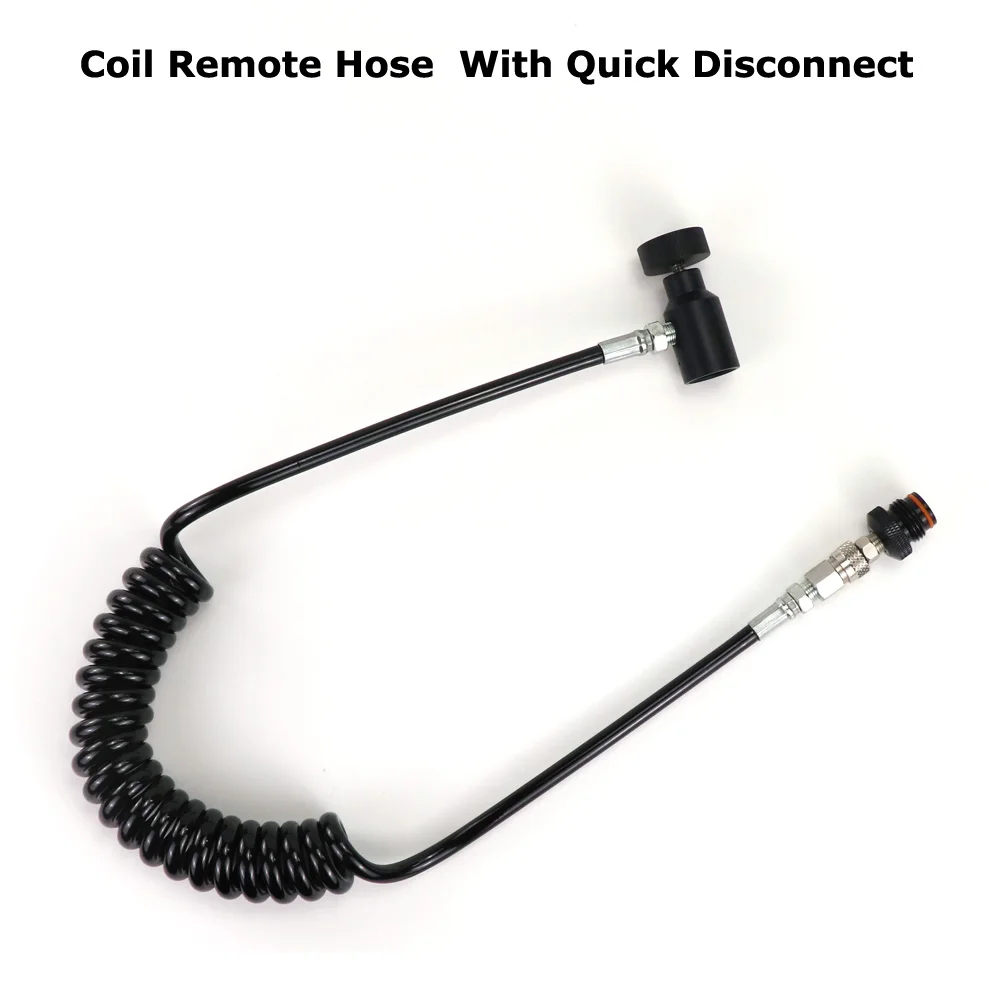 New Paintball Air Gun Coil Remote Hose With Quick Disconnect Gauge Black Paintbal Acessorios 
New Paintball Air Gun Coil Remote Hose With Quick Disconnect Gauge Black Paintbal Acessorios