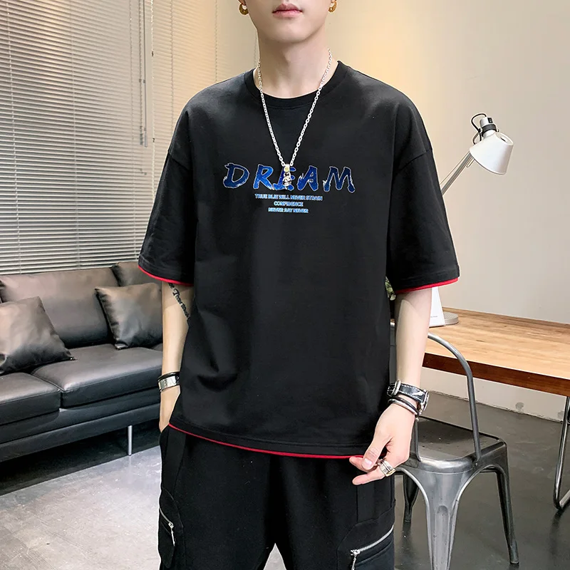 Men's Cotton Casual T-shirt Word Printing Men's Basic Top Summer Fabric Fashion t shirt 12 Colors Streetwear Size 4XL MTS551
Men's Cotton Casual T-shirt Word Printing Men's Basic Top Summer Fabric Fashion t shirt 12 Colors Streetwear Size 4XL MTS551