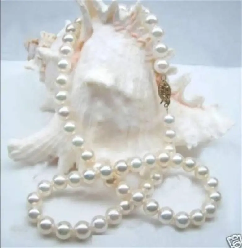 Оптовая продажа, белое Жемчужное Ожерелье Akoya 7-8 мм AAA 18 дюймов
Оптовая продажа, белое Жемчужное Ожерелье Akoya 7-8 мм AAA 18 дюймов