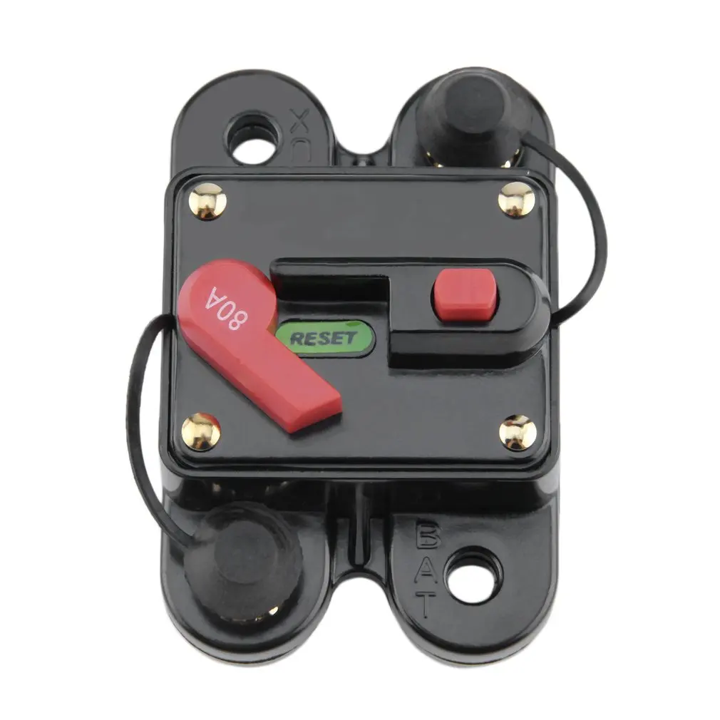 50A 60A 80A 100A 125A 150A 200A 250A optional Car Audio Inline Circuit Breaker Fuse for 12V Protection SKCB-01-100A hot sale
50A 60A 80A 100A 125A 150A 200A 250A optional Car Audio Inline Circuit Breaker Fuse for 12V Protection SKCB-01-100A hot sale