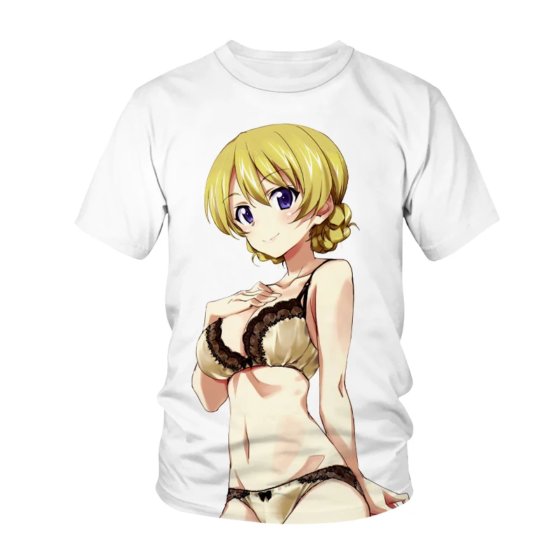 

2021 New 3D Sexy girl print T-shirt Men's Sexy T-shirt Cool 3D Style Pattern 3DT Shirt Summer Trend Short Sleeve Tee Top Hot