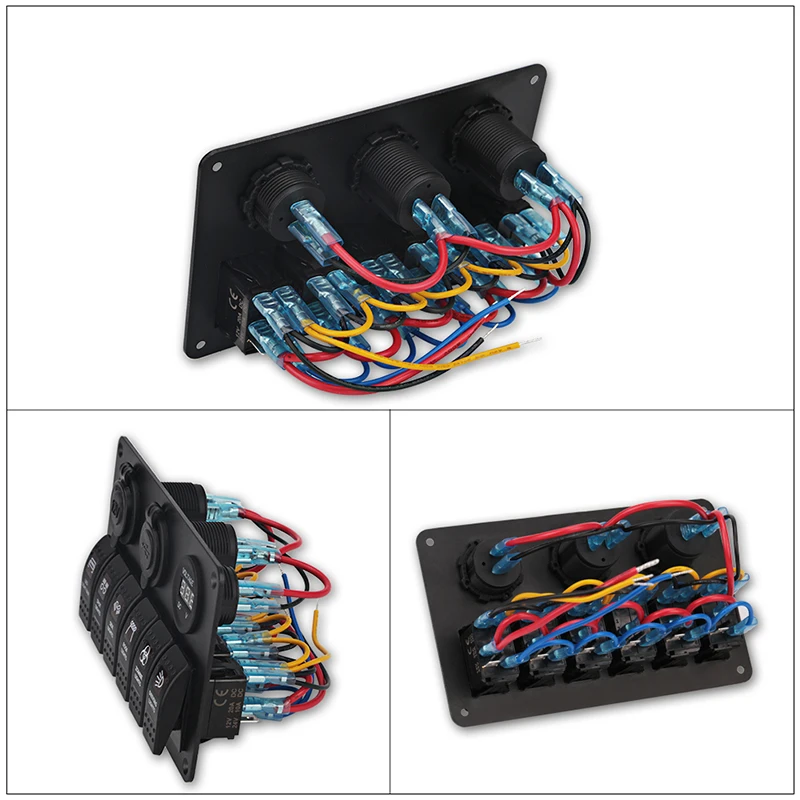 6 Gang LED Car Boat Rocker Switch Panel Auto Car Switche Panel LED Boat Switch Panel Dual USB Cigarette Lighter Socket Voltmeter
6 Gang LED Car Boat Rocker Switch Panel Auto Car Switche Panel LED Boat Switch Panel Dual USB Cigarette Lighter Socket Voltmeter
