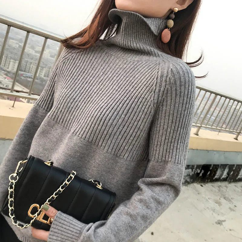 Women Turtleneck Sweaters 2019 Solid Color Sweater Cashmere Women's Sweater Jumper Lazy Wind Chic Short Sweater Slim Thickening
Women Turtleneck Sweaters 2019 Solid Color Sweater Cashmere Women's Sweater Jumper Lazy Wind Chic Short Sweater Slim Thickening