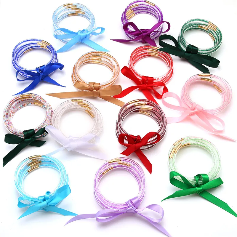 120 Sets Wholesale 5PCS/Set 12 Month Birthstones Glitter Jelly Bangles All Weather Stack Silicone Plastic Glitter Jelly Bangles
120 Sets Wholesale 5PCS/Set 12 Month Birthstones Glitter Jelly Bangles All Weather Stack Silicone Plastic Glitter Jelly Bangles