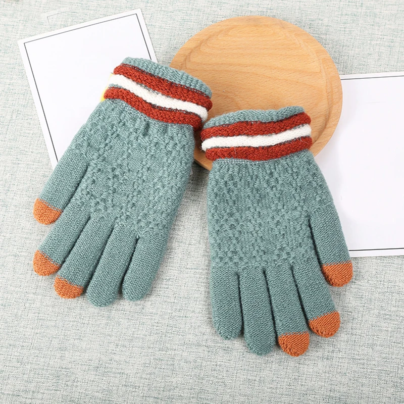 New Fashion Hot Sold Cute Women Warm Stretch Cashmere Knitted Gloves Autumn Winter Casual Full Finger Touch Screen Mittens 
New Fashion Hot Sold Cute Women Warm Stretch Cashmere Knitted Gloves Autumn Winter Casual Full Finger Touch Screen Mittens