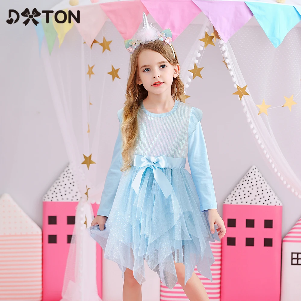 DXTON Girls Princess Dress Irregular Tutu Children Girls Dress Autumn Winter Elegant Dress For Girls Birthday Custome with Bow 
DXTON Girls Princess Dress Irregular Tutu Children Girls Dress Autumn Winter Elegant Dress For Girls Birthday Custome with Bow