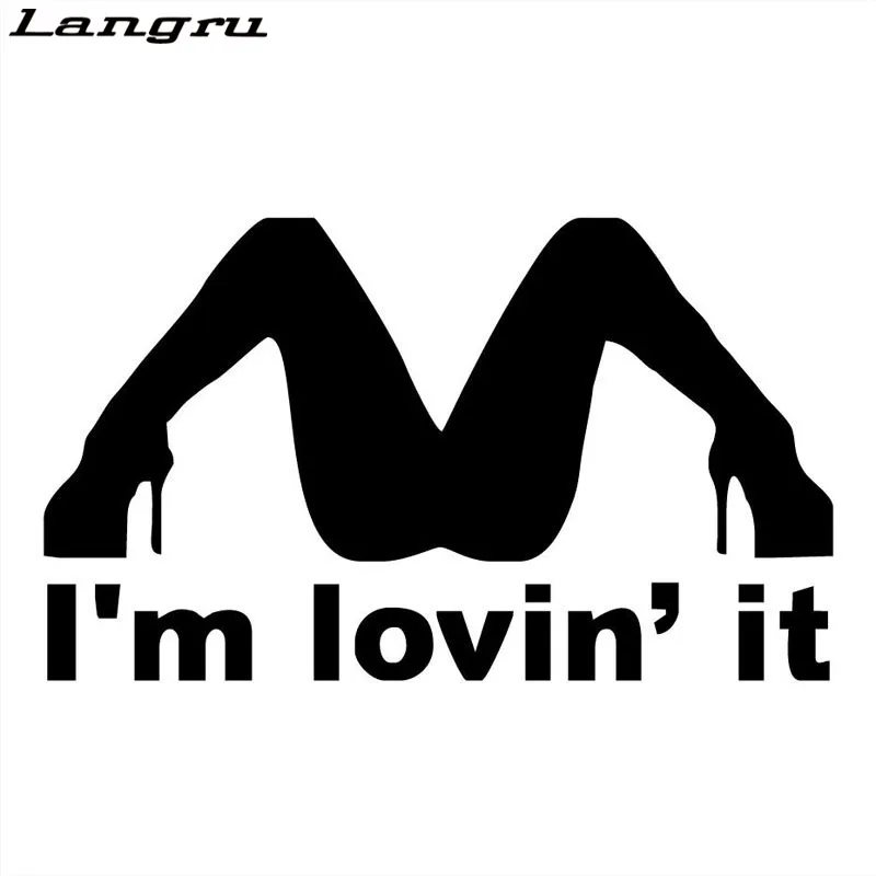 I'm Lovin It Spread Legs Виниловая забавная наклейка для автомобилей горячая девушка