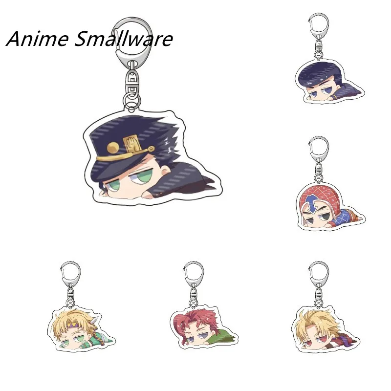 Anime JoJos Bizarre Adventure Acrylic keychain Cute Cosplay Kujo Jotaro Guīdo Mista Giorno Giovanna Model Fans Gifts Key Ring
Anime JoJos Bizarre Adventure Acrylic keychain Cute Cosplay Kujo Jotaro Guīdo Mista Giorno Giovanna Model Fans Gifts Key Ring