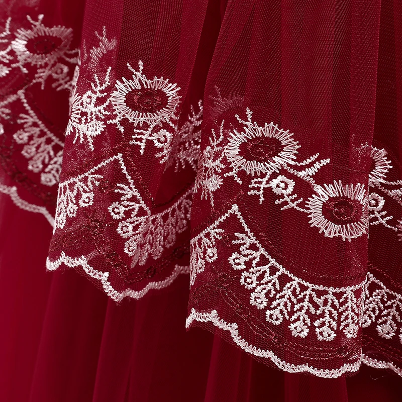 New 2021 Winter Embroidery Girl Dress Kids Dresses For Girls Clothes Lace Princess Children Costumes Party Dress Sleeveless Gown
New 2021 Winter Embroidery Girl Dress Kids Dresses For Girls Clothes Lace Princess Children Costumes Party Dress Sleeveless Gown