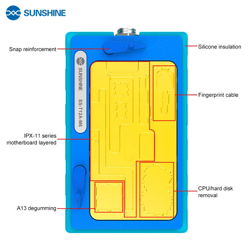 Tool Sets For Sunshine T12A M6 6 in 1 Motherboard Heat for iPhone11 11P 11P MAX Platform Station mobile phone Repair Tools
Tool Sets For Sunshine T12A M6 6 in 1 Motherboard Heat for iPhone11 11P 11P MAX Platform Station mobile phone Repair Tools
