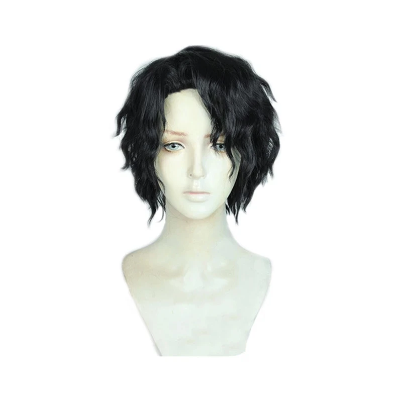 Kiyoomi Sakusa Cosplay Wig Anime Haikyuu!! Sakusa Kiyoomi Black Short Curly Heat Resistant Synthetic Hair Halloween Party Role P 
Kiyoomi Sakusa Cosplay Wig Anime Haikyuu!! Sakusa Kiyoomi Black Short Curly Heat Resistant Synthetic Hair Halloween Party Role P