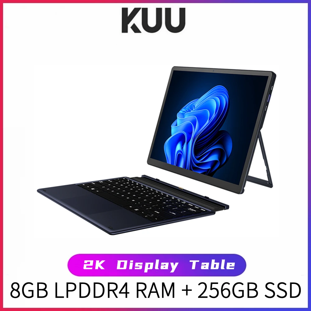 KUU Lepad Metal 12 Inch 2K Touch Screen 2 in 1 Laptop Intel Celeron Quad Core LPDDR4 8GB 256GB SSD Storage Win10 WiFi BT Type C
KUU Lepad Metal 12 Inch 2K Touch Screen 2 in 1 Laptop Intel Celeron Quad Core LPDDR4 8GB 256GB SSD Storage Win10 WiFi BT Type C