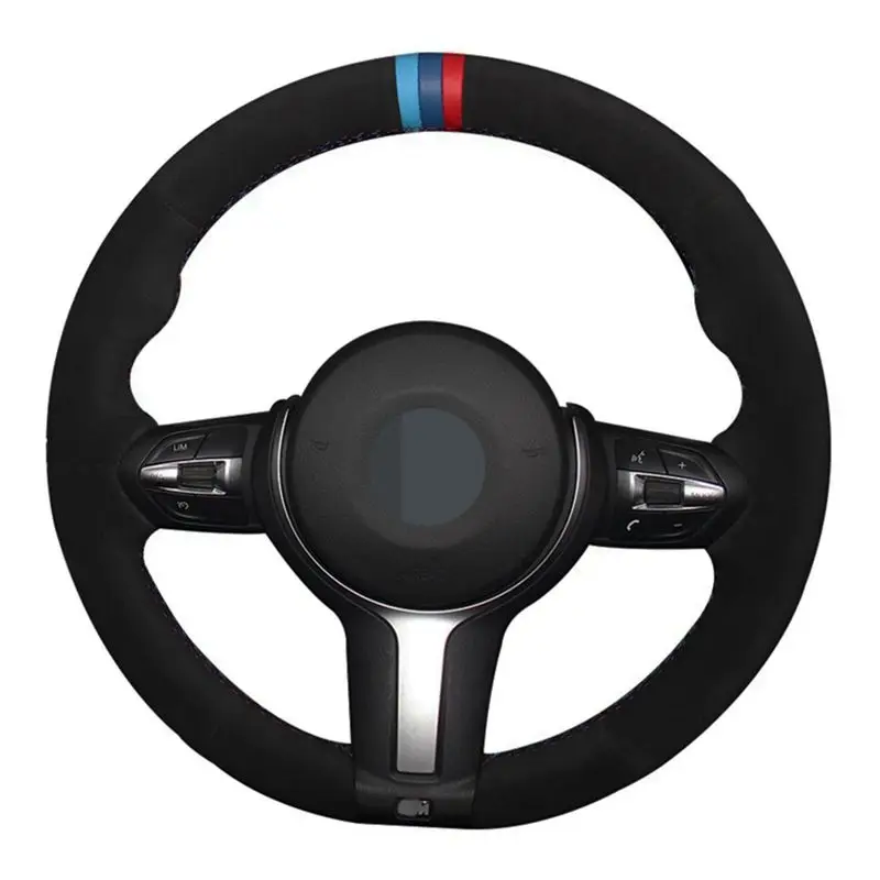 Car Steering Wheel Cover Hand-stitched Soft Black Suede For BMW F87 M2 F80 M3 F82 M4 M5 F12 F13 M6 F85 X5 M F86 X6 M F33 F30
Car Steering Wheel Cover Hand-stitched Soft Black Suede For BMW F87 M2 F80 M3 F82 M4 M5 F12 F13 M6 F85 X5 M F86 X6 M F33 F30
