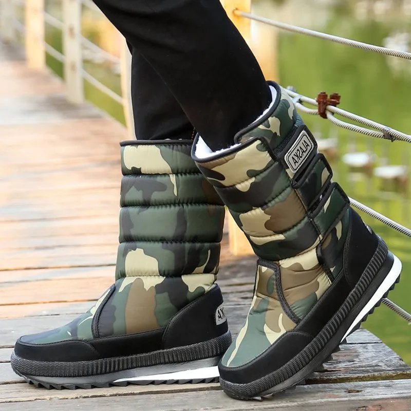 New Men's Non-slip Waterproof Ski Boots Men Winter Shoes Outdoor Thicken Plush Warm Long Tube Camouflage Large Size Men's Snow
New Men's Non-slip Waterproof Ski Boots Men Winter Shoes Outdoor Thicken Plush Warm Long Tube Camouflage Large Size Men's Snow