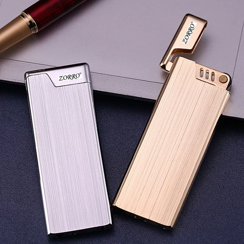 Personalized Cool Ultra-thin Inflatable Light-thin Brushed Grinding Wheel Open Flame Gas Lighter Smoking Accessories for Weed
Personalized Cool Ultra-thin Inflatable Light-thin Brushed Grinding Wheel Open Flame Gas Lighter Smoking Accessories for Weed