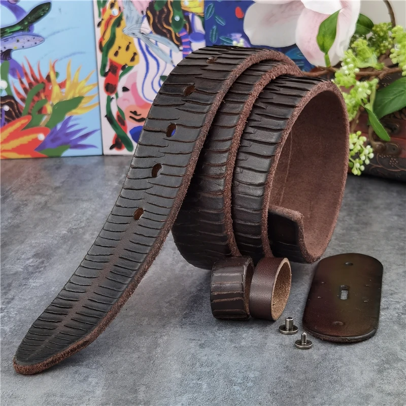 Luxury Vintage Leather Belt Top Thick Men's Belt Without Buckle Cinturon Mens Leather Belts Without Buckles Waist Belt Men SP20
Luxury Vintage Leather Belt Top Thick Men's Belt Without Buckle Cinturon Mens Leather Belts Without Buckles Waist Belt Men SP20