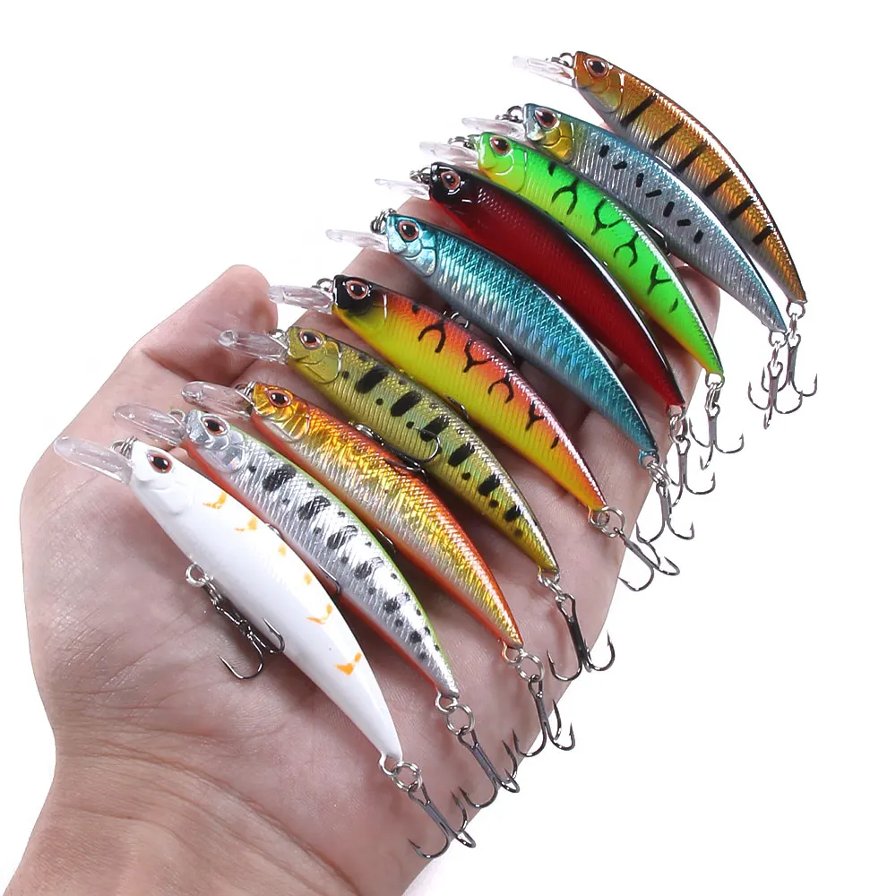 10pcs hard lure set 9g 8cm iscas artificiai Hard Bait Minnow Fishing Lures Set Wobbler Crankbait 3D Eyes Fishing Crankbait lure
10pcs hard lure set 9g 8cm iscas artificiai Hard Bait Minnow Fishing Lures Set Wobbler Crankbait 3D Eyes Fishing Crankbait lure