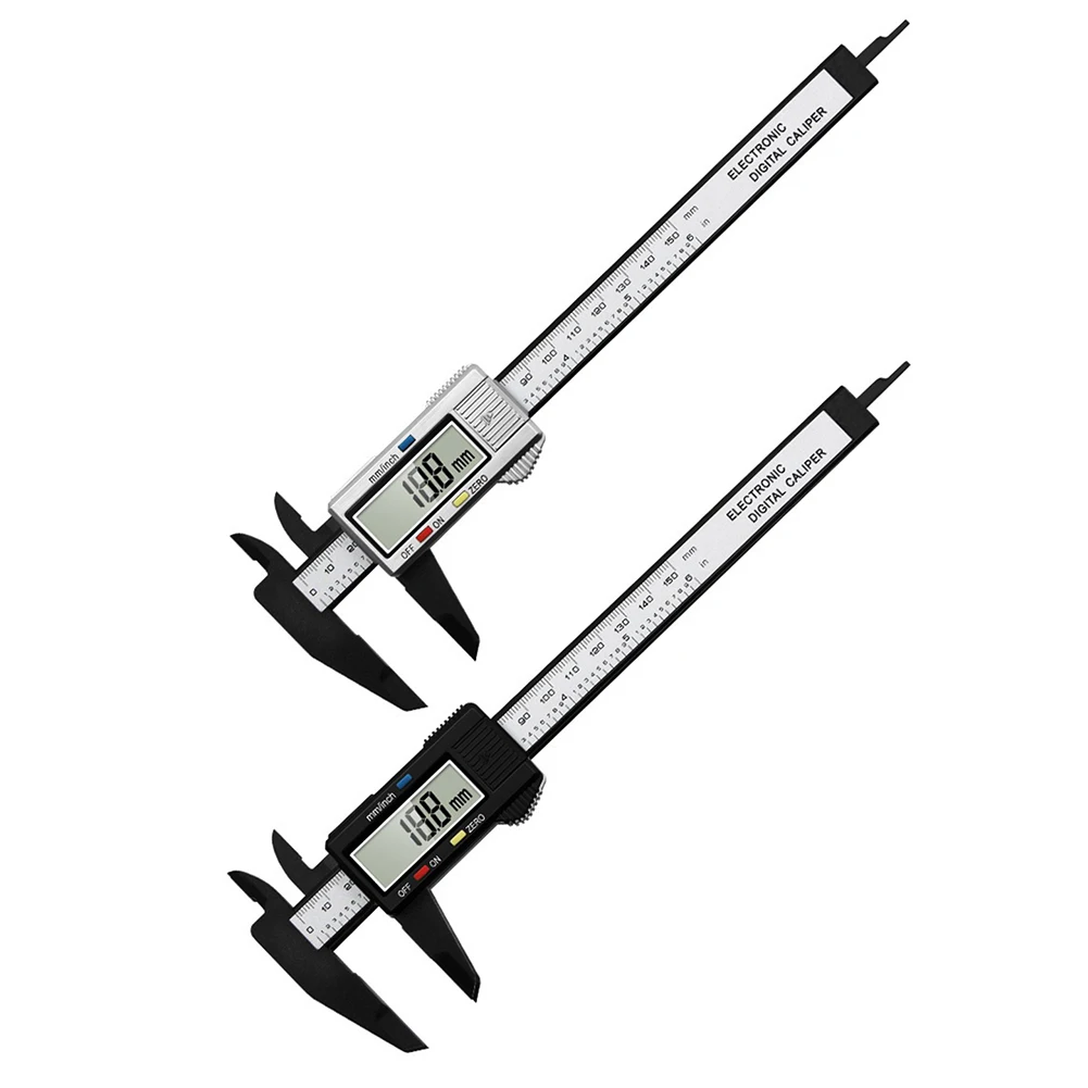 Digital Vernier Caliper LCD Electronic Ruler Inner Outer Diameter Depth Measurement Tool Clear Reading Caliper
Digital Vernier Caliper LCD Electronic Ruler Inner Outer Diameter Depth Measurement Tool Clear Reading Caliper