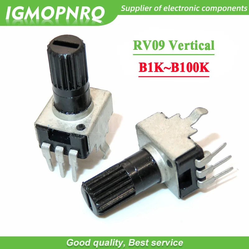 50PCS 0932 potentiometer adjustable resistance Vertical 1K 2K 5K 10K 50K 100K 3PIN Long handle 12.5MM RV09 type B102 B202 B503
50PCS 0932 potentiometer adjustable resistance Vertical 1K 2K 5K 10K 50K 100K 3PIN Long handle 12.5MM RV09 type B102 B202 B503