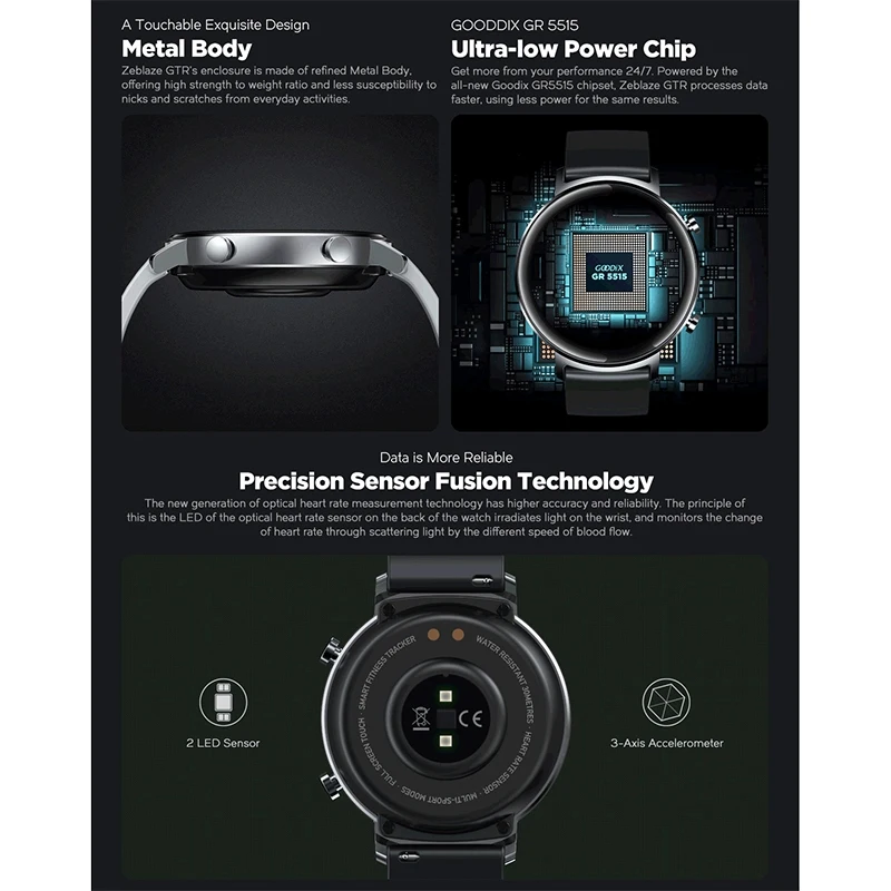 Zeblaze GTR Smart Watch, Ips Color Full Press Screen Business Wristband Smart Watch for Android Phones and Ios Phones
Zeblaze GTR Smart Watch, Ips Color Full Press Screen Business Wristband Smart Watch for Android Phones and Ios Phones