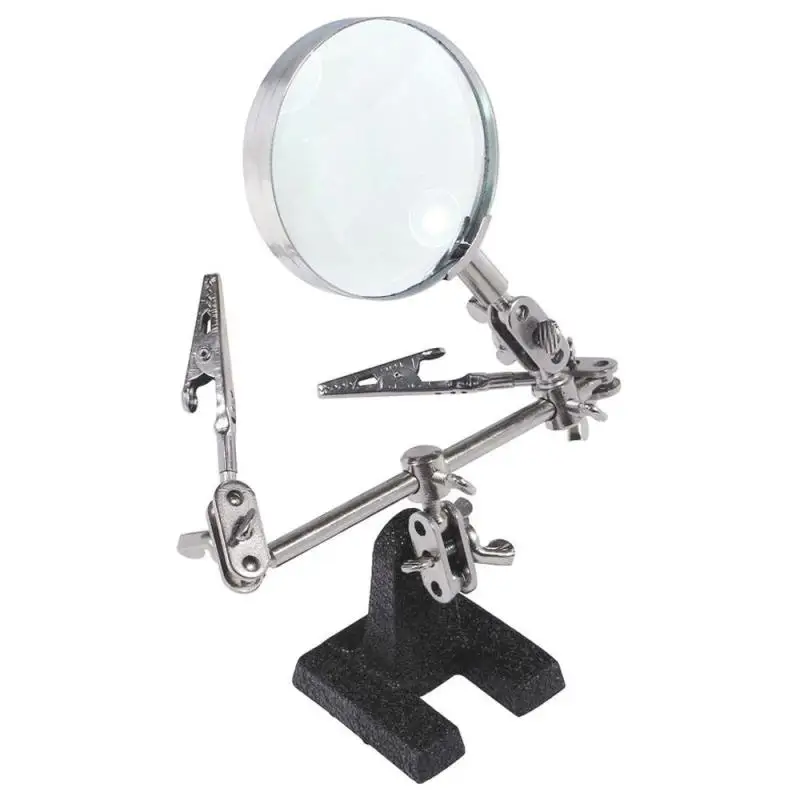 Magnifier Clamp Holder Soldering Stand Auxiliary Clip Loupe 3 Hand Soldering Iron Stand Welding Tool Magnifying Glass Repair
Magnifier Clamp Holder Soldering Stand Auxiliary Clip Loupe 3 Hand Soldering Iron Stand Welding Tool Magnifying Glass Repair