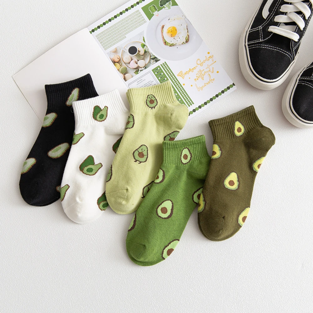 2021 New Cartoon Women Breathable Cotton Socks Cute Fruit Lovely Avocado Pattern Embroidered Fruit Ankle Socks Female Sock
2021 New Cartoon Women Breathable Cotton Socks Cute Fruit Lovely Avocado Pattern Embroidered Fruit Ankle Socks Female Sock
