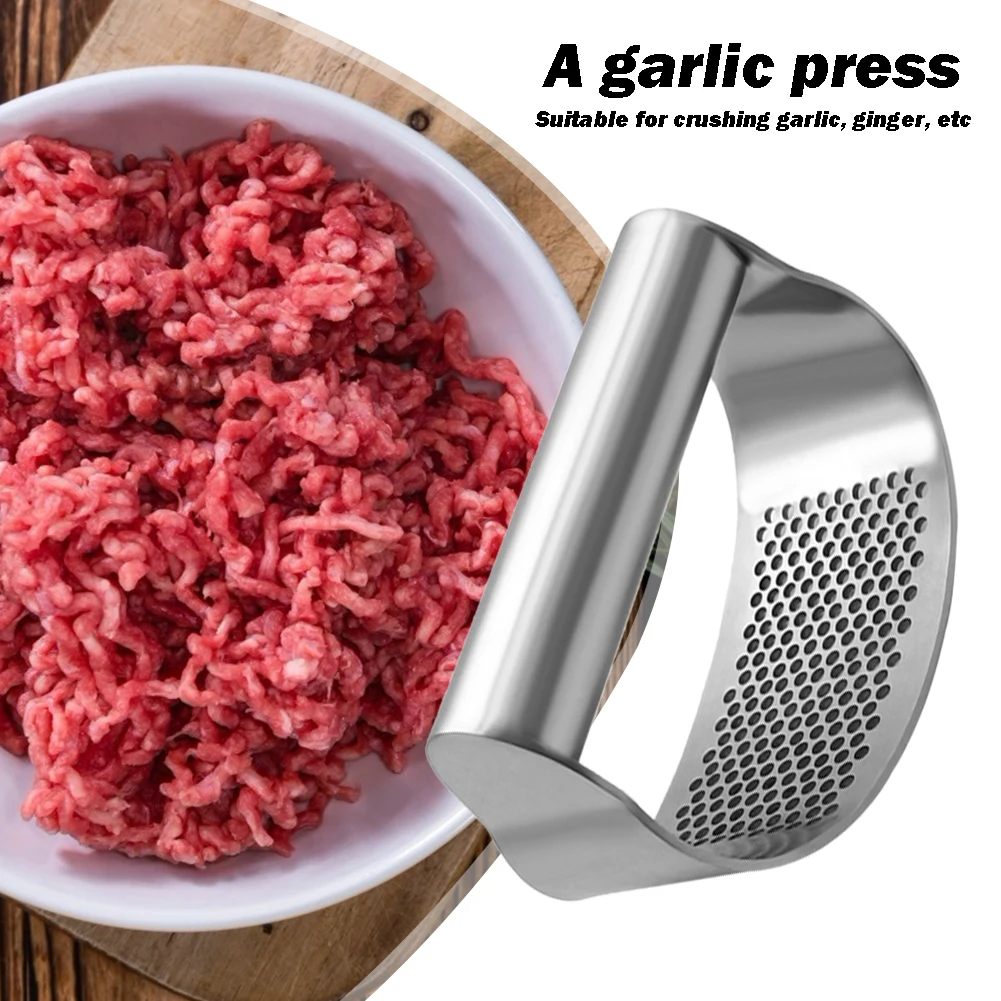 Garlic Press crusher Multi-function Manual Garlic Presser Curved Garlic Grinding Slicer Chopper Stainless Steel Garlic Presses
Garlic Press crusher Multi-function Manual Garlic Presser Curved Garlic Grinding Slicer Chopper Stainless Steel Garlic Presses