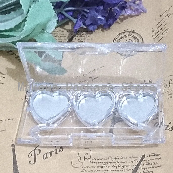 100pcs Heart Shape Clear Cosmetic Powder Case, Empty Plastic Eyeshadow/Lip Cream/Lipstick Packaging Box with Aluminum Pan
100pcs Heart Shape Clear Cosmetic Powder Case, Empty Plastic Eyeshadow/Lip Cream/Lipstick Packaging Box with Aluminum Pan