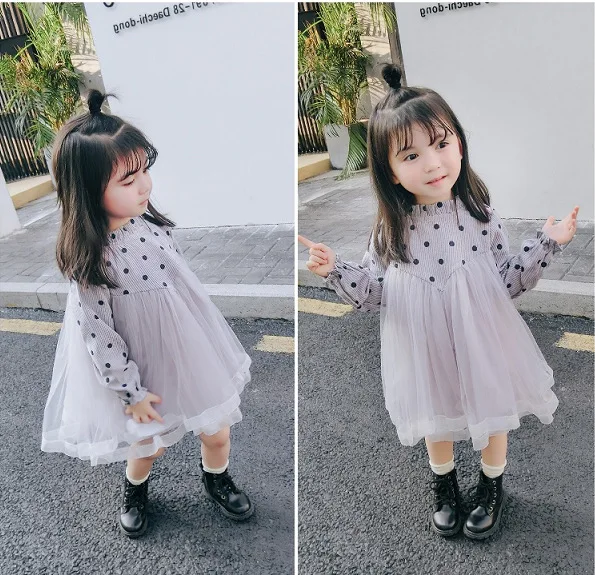 Princess Dress Korean Dot Printing Mesh Stitching Kids Dresses for Girls Toddle Baby Clothing Fashion Long Sleeves Girls Dress
Princess Dress Korean Dot Printing Mesh Stitching Kids Dresses for Girls Toddle Baby Clothing Fashion Long Sleeves Girls Dress