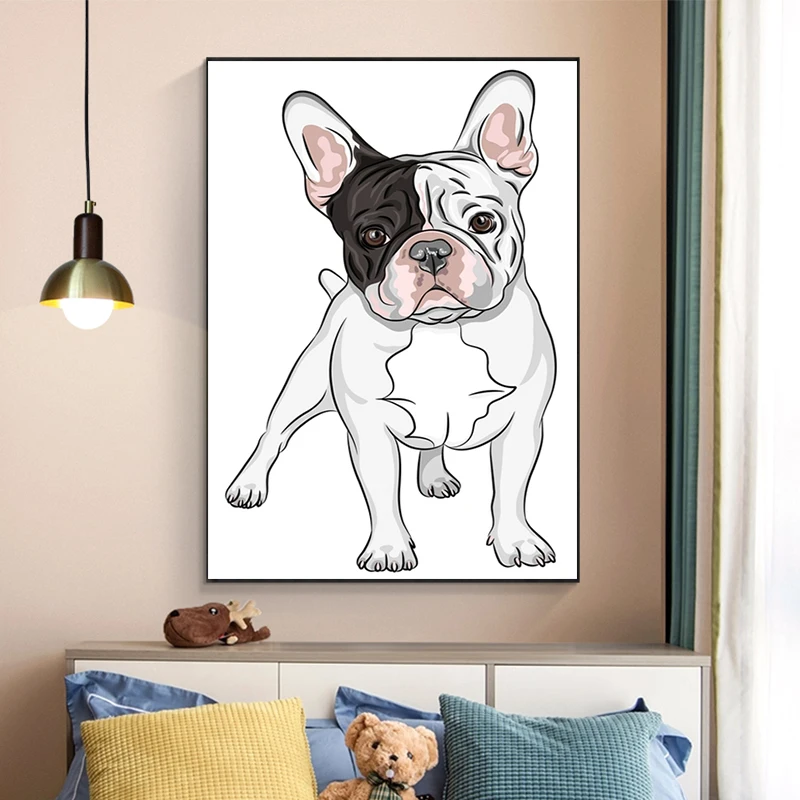 Abstract Animal Dog Canvas Painting French Bulldog Wall Art Posters and Prints Canvas Wall Art Pictures Home Decoration Artwork
Abstract Animal Dog Canvas Painting French Bulldog Wall Art Posters and Prints Canvas Wall Art Pictures Home Decoration Artwork
