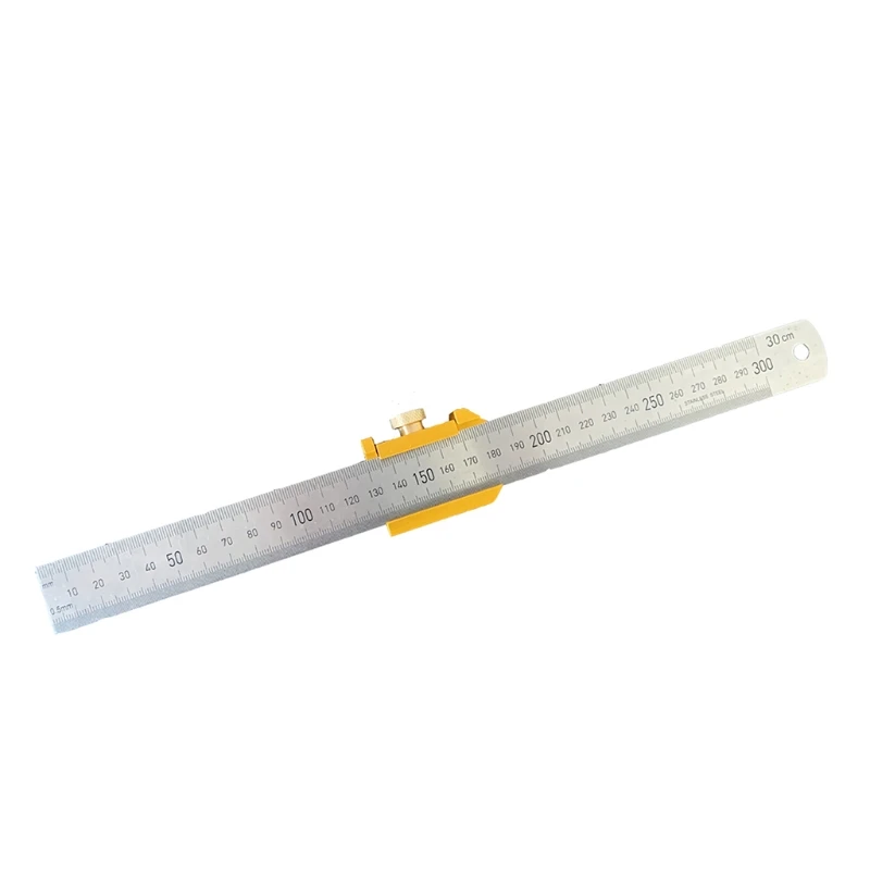 Steel Ruler Positioning Block Stop Block Woodworking Line Locator DIY Measuring Tool Fixed Steel Ruler w/ 300mm
Steel Ruler Positioning Block Stop Block Woodworking Line Locator DIY Measuring Tool Fixed Steel Ruler w/ 300mm