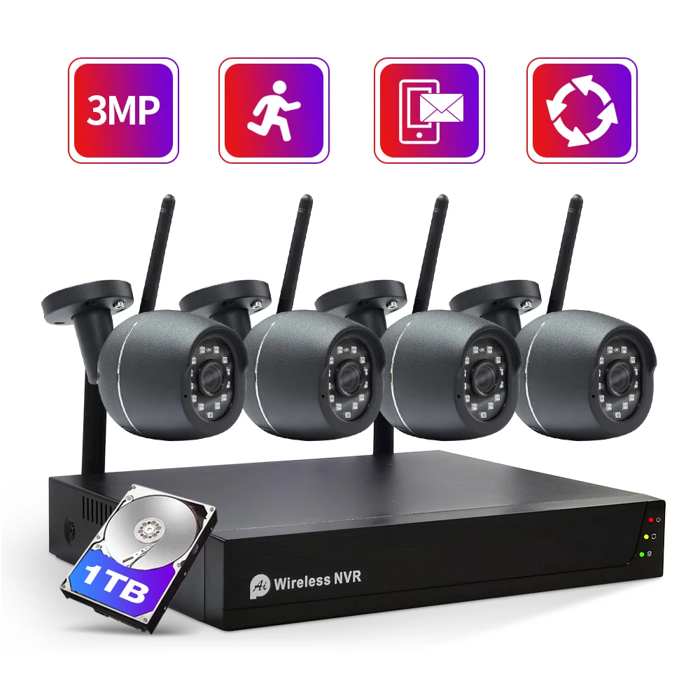SDETER 8CH WIFI Wireless NVR Security Camera Kit Outdoor Audio Recorder P2P Remote Access IP Camera CCTV Surveillance Set
SDETER 8CH WIFI Wireless NVR Security Camera Kit Outdoor Audio Recorder P2P Remote Access IP Camera CCTV Surveillance Set