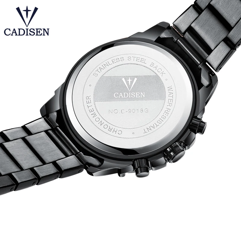 Relogio Masculino Cadisen новые спортивные хронограф мужские часы лучший бренд класса люкс