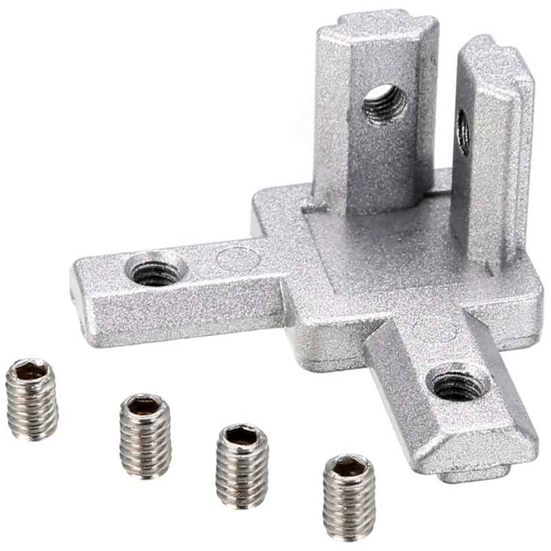 2020 Series 3 - Way End Corner Bracket Connector With Screw For Standard 6 Mm T Slot Extruded Aluminum Profile(20Pcs)
2020 Series 3 - Way End Corner Bracket Connector With Screw For Standard 6 Mm T Slot Extruded Aluminum Profile(20Pcs)