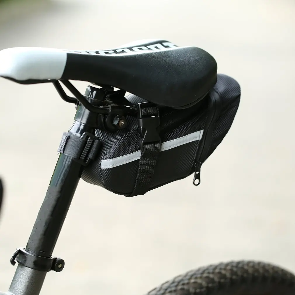 

Portable Outdoor Bike Saddle Bag Waterproof Cycling Seat Pouch Seatpost Storage Bag Tail Rear Pannier Inner Tube Kit Case