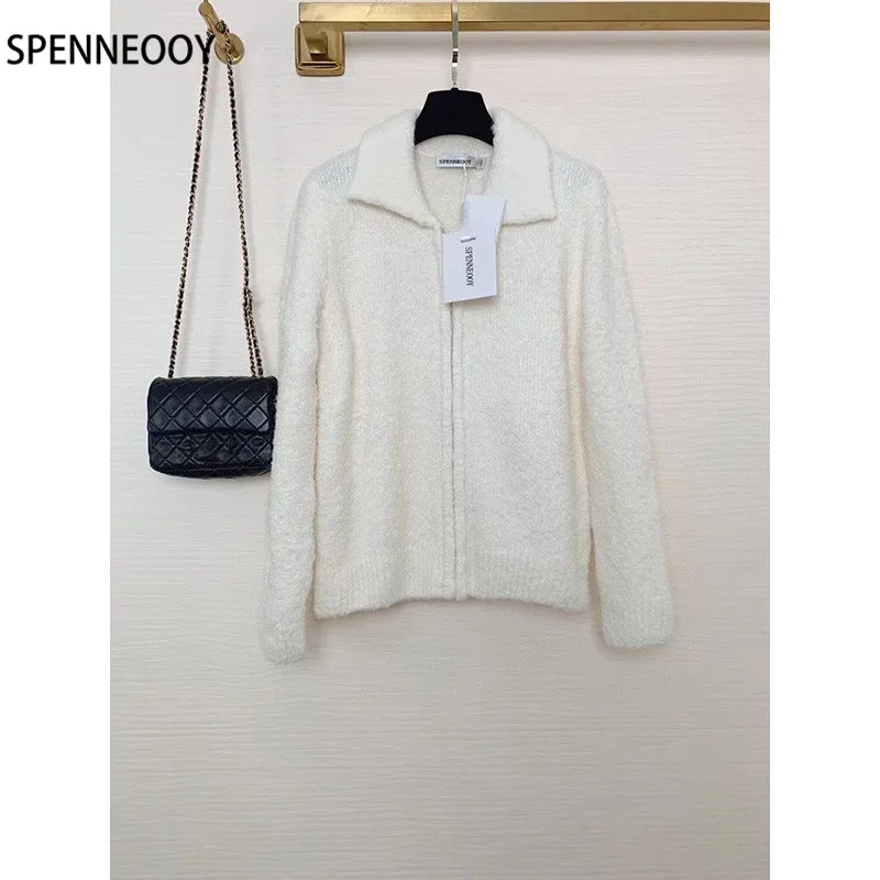 SPENNEOOY Designer Brand Autumn Winter White Knitting Cardigan Jackets Women Fashion Long Sleeve Sweater Coat
SPENNEOOY Designer Brand Autumn Winter White Knitting Cardigan Jackets Women Fashion Long Sleeve Sweater Coat