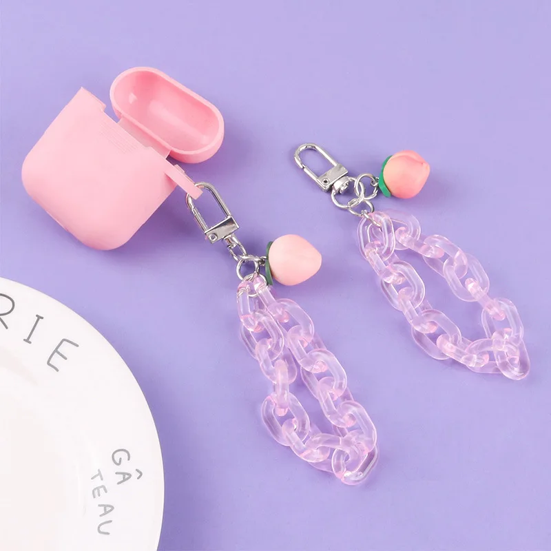 Чехол для AirPods, чехол для наушников AirPods 2, симпатичный корейский чехол с милым персиковым кулоном, нескользящий защитный чехол для телефона ...
Чехол для AirPods, чехол для наушников AirPods 2, симпатичный корейский чехол с милым персиковым кулоном, нескользящий защитный чехол для телефона ...