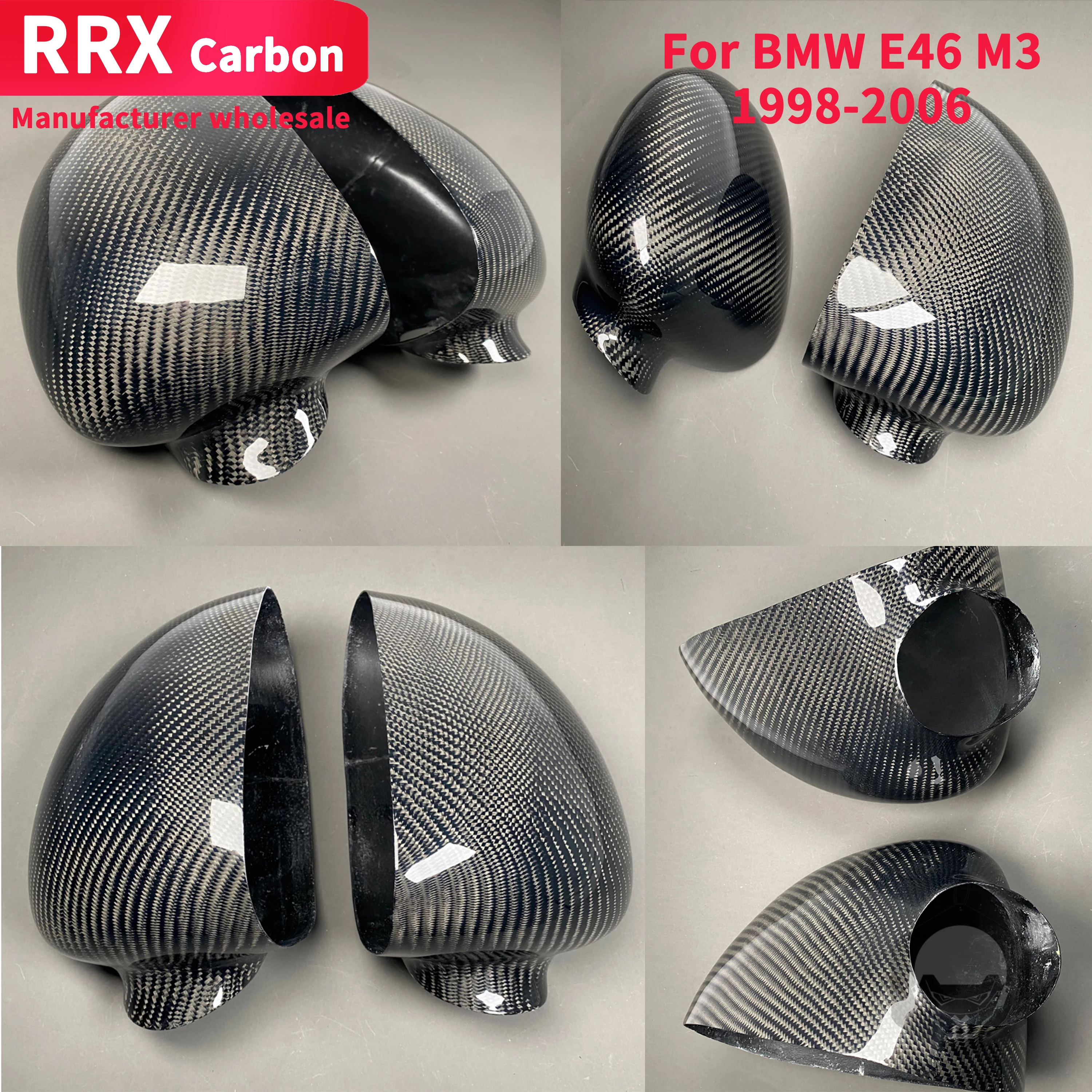 For BMW E46 M3 1998-2006 2Pcs Rearview Mirror Cover Stickers Trim Real Carbon Fiber Car Exterior Styling Accessories Decoration
For BMW E46 M3 1998-2006 2Pcs Rearview Mirror Cover Stickers Trim Real Carbon Fiber Car Exterior Styling Accessories Decoration