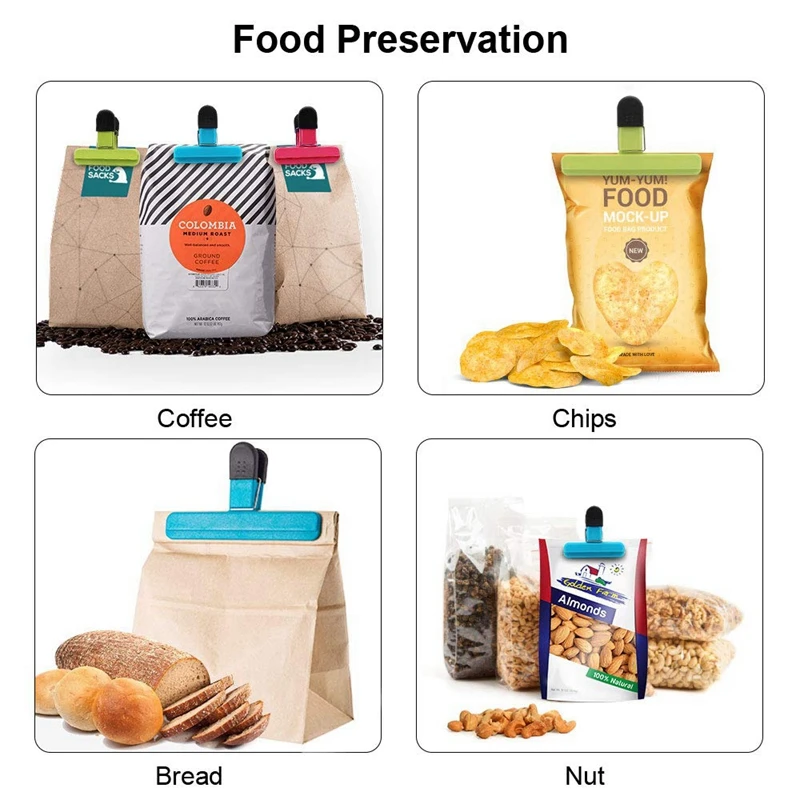 Large Chip Bag Clips Food Clips Plastic Heavy Duty Air Tight Seal Grip Assorted Colors For Coffee Potato And Food Bags
Large Chip Bag Clips Food Clips Plastic Heavy Duty Air Tight Seal Grip Assorted Colors For Coffee Potato And Food Bags
