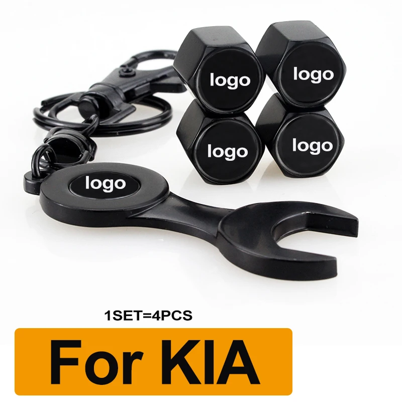 1set Black Spanner Ring Car Tire Valve Cap Tyre Air Stems Caps Cover for Rio Ceed Sportage Soul Cerato K2 k3 k5 Sorento Venga
1set Black Spanner Ring Car Tire Valve Cap Tyre Air Stems Caps Cover for Rio Ceed Sportage Soul Cerato K2 k3 k5 Sorento Venga
