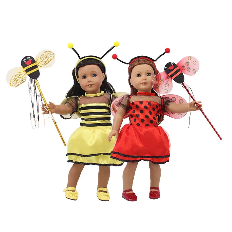 Little Bee Four-piece Set + 18-inch (46 cm) American Girl Doll Accessories Clothes Game House Dress Up Children's Toys
Little Bee Four-piece Set + 18-inch (46 cm) American Girl Doll Accessories Clothes Game House Dress Up Children's Toys