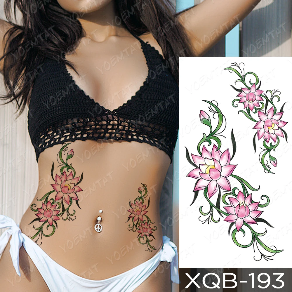 Waterproof Temporary Tattoo Sticker Girl Bird Moon Flowers Flash Tattoos Flowers Rose Lotus Body Art Arm Fake Sleeve Tatoo Women
Waterproof Temporary Tattoo Sticker Girl Bird Moon Flowers Flash Tattoos Flowers Rose Lotus Body Art Arm Fake Sleeve Tatoo Women