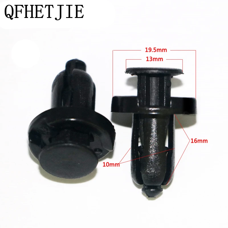 50Pcs Black Plastic Rivet Fastener 10mm Hole Car Styling Bumper Fender Push Type Fascia Retainer Car Clips Part
50Pcs Black Plastic Rivet Fastener 10mm Hole Car Styling Bumper Fender Push Type Fascia Retainer Car Clips Part