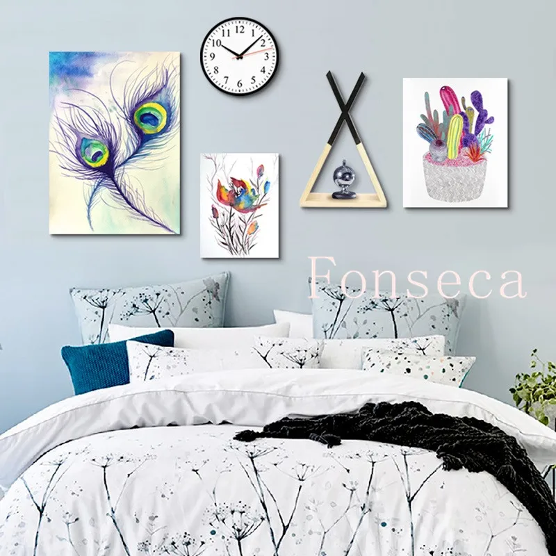 Nordic Abstract Watercolour Cactus Feather Painting Canvas Pictures For Living Room Home Decor Art Posters And Prints Unframed
Nordic Abstract Watercolour Cactus Feather Painting Canvas Pictures For Living Room Home Decor Art Posters And Prints Unframed