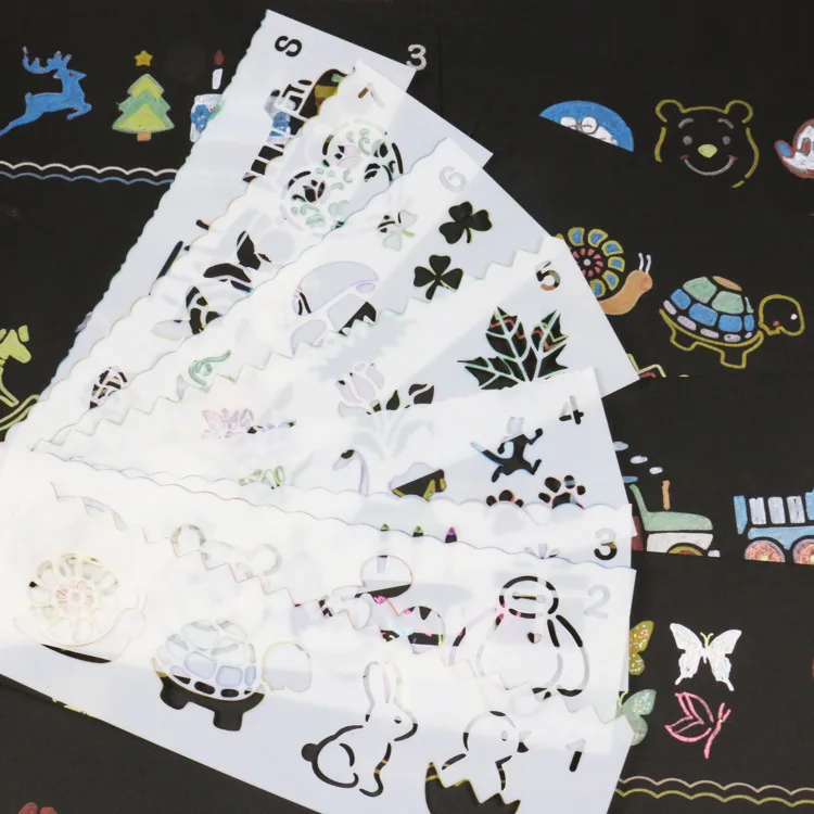 8pcs/set Cute Flower Animal Rabbit Turtle Stencils for Painting Scrapbooking Diy Plastic Rulers Kids Gift Educational Supplies
8pcs/set Cute Flower Animal Rabbit Turtle Stencils for Painting Scrapbooking Diy Plastic Rulers Kids Gift Educational Supplies