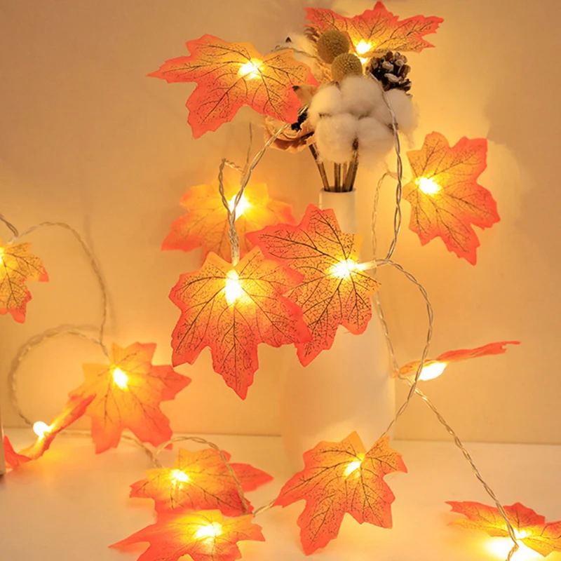 2M 3M LED Christmas Lights Thanksgiving Celebration Party Decoration Autumn Maple Leaf Shaped Fairy String Lights
2M 3M LED Christmas Lights Thanksgiving Celebration Party Decoration Autumn Maple Leaf Shaped Fairy String Lights