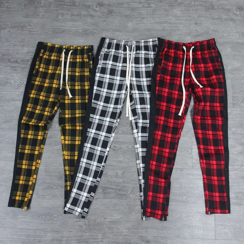 Mens Fashion Casual Street Style Plaid Jogging Pants Men Slim Cool Trousers
Mens Fashion Casual Street Style Plaid Jogging Pants Men Slim Cool Trousers