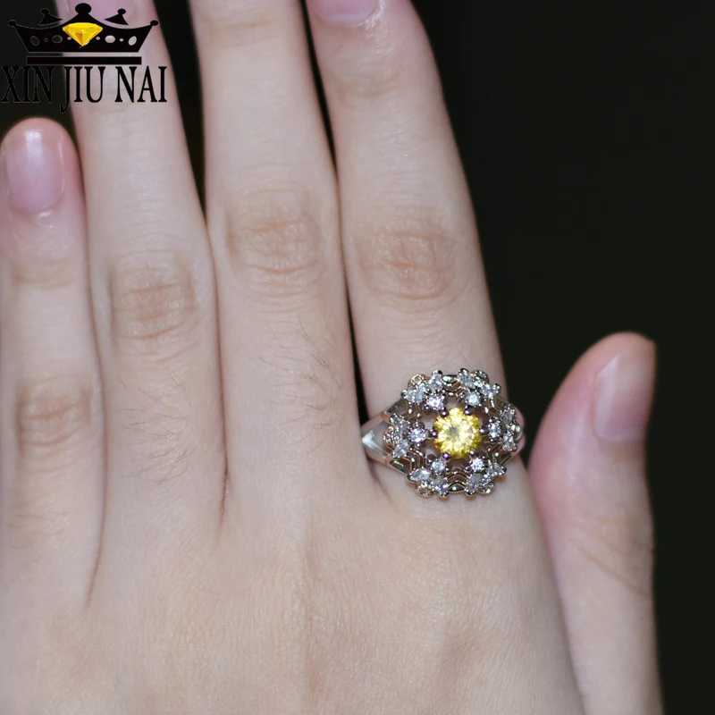 Champagne Charm Chic Flower Engagement Rings For Women Ladies Elegant Unique Yellow Zircon Wedding Rings Fashion Party Jewelry
Champagne Charm Chic Flower Engagement Rings For Women Ladies Elegant Unique Yellow Zircon Wedding Rings Fashion Party Jewelry
