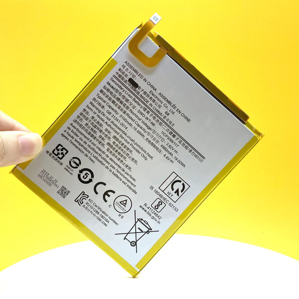 100% Оригинальный аккумулятор 5100 мАч для Samsung Galaxy Tab A 8 0 Φ T295 T290 SWD-WT-N8 высокое
